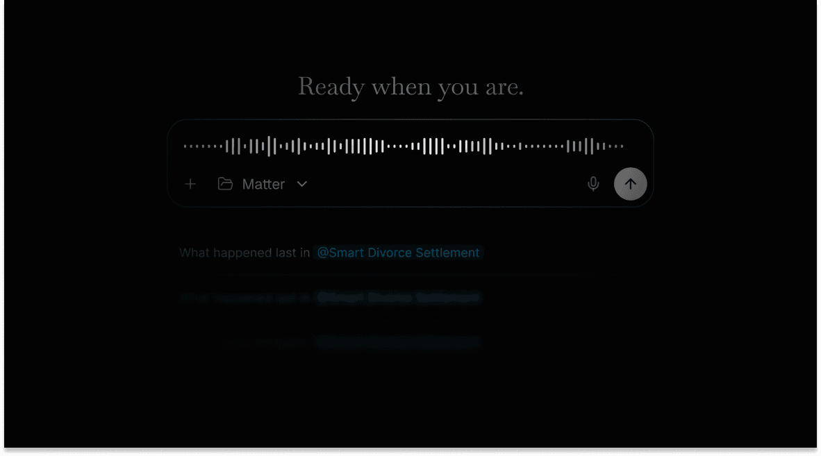 Voice command interface with matter context